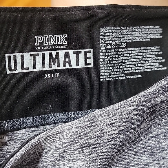 Victoria's Secret PINK Ultimate size sx/TP Mesh Cut Out High Rise Leggings/ Pant - Picture 17 of 17